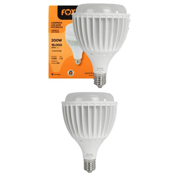 Imagem de Kit 2 Lampada LED Alta Potencia 200W 6500K E40 Bivolt Foxlux