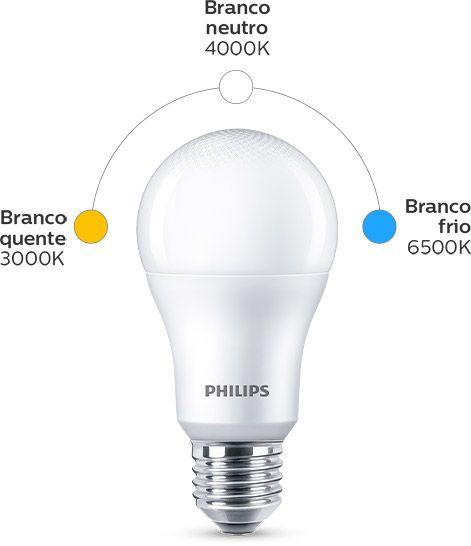 Imagem de Kit 2 Lâmpada Led Bulbo 16w = 100w 1521lm Bivolt Philips 3000k Amarela Cor Da Luz Branco-quente