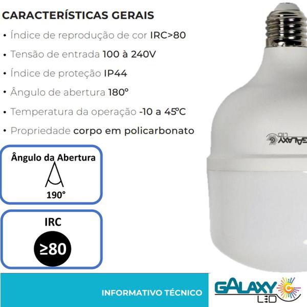 Imagem de Kit 2 Lampada Led Bulbo 20W Branco Neutro 4000K Alta Potencia