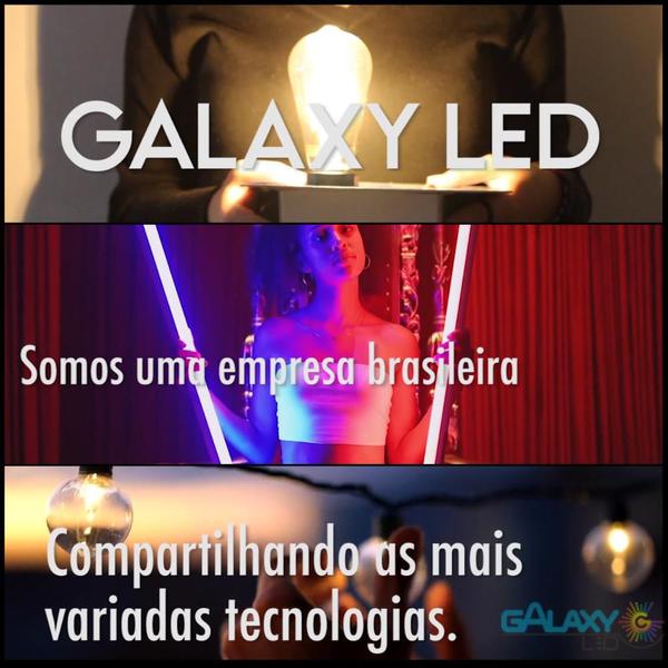 Imagem de Kit 2 Lampada Led Bulbo Alta Potência 40W Bivolt E27 Luz Branco Frio 6500K 3200 Lúmens Galaxy-Led