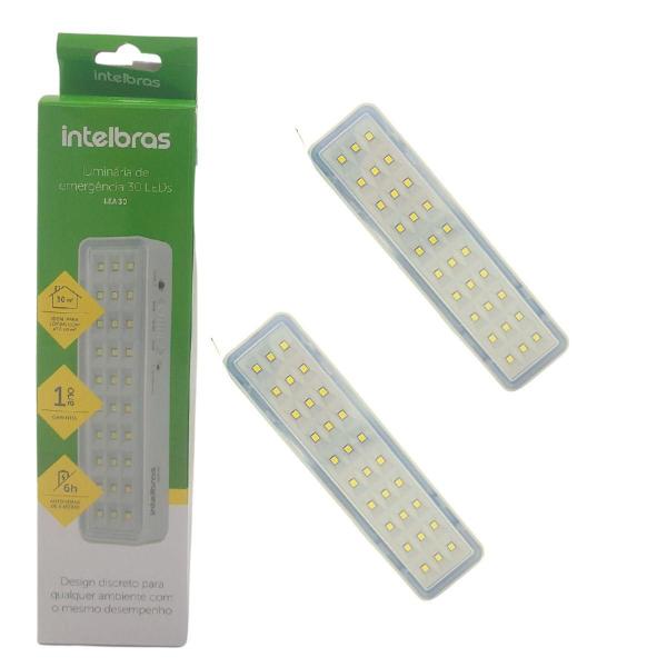 Imagem de Kit 2 Lâmpada Luminária De Emergência Intelbras Led Bivolt