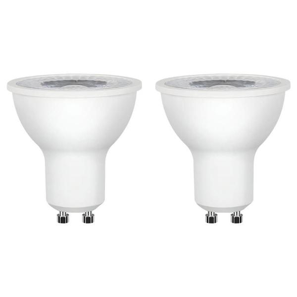 Imagem de Kit 2 Lâmpada Mr16 Dicroica Led 7w 3000k Bivolt Gu10