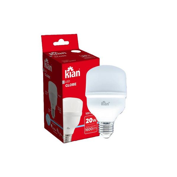 Imagem de Kit 2 Lâmpadas Led Globe 20w Alta Potencia E27 Branca Fria