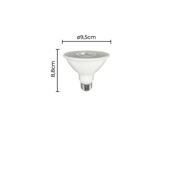 Imagem de Kit 2 Lâmpadas Led Nordecor 9w Par30 Luz Quente 3000k