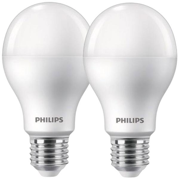 Imagem de Kit 2 Lâmpadas Led Philips 16w Branco Quente 3000K E27 Equivale 100w Luz Amarela Bulbo Super Led Residencial Bivolt