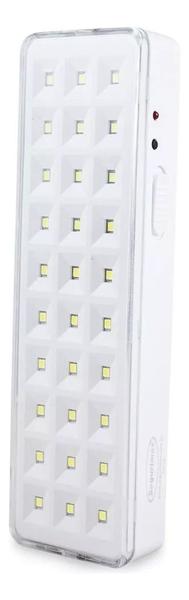 Imagem de Kit 2 Lâmpadas Luminária De Emergência 30 Leds Bivolt luminária de emergência LED com bateria recarregável