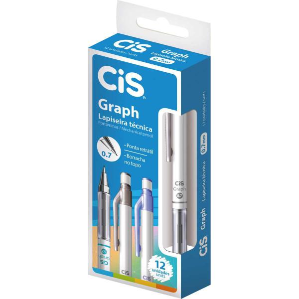 Imagem de KIT 2 Lapiseira CIS GRAPH Cinza 0.7mm