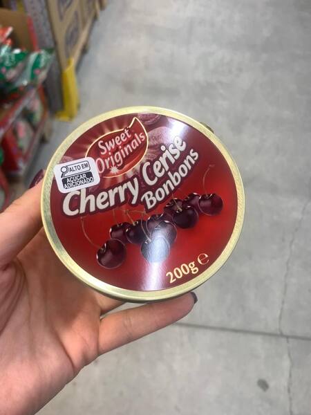 Kit 2 Latas Bala Sabor Cereja Importada 200g Sweet Originals
