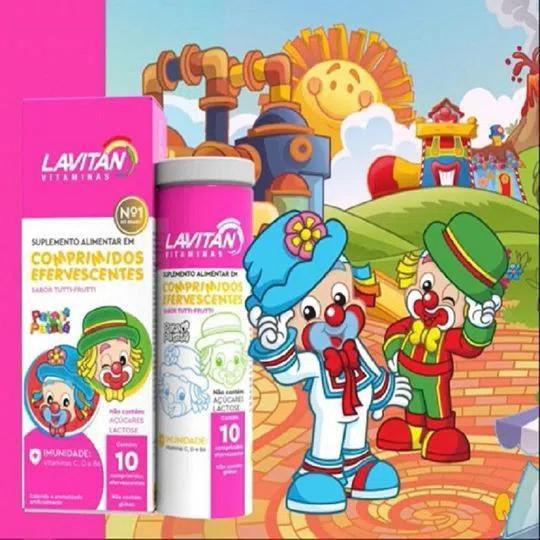 Imagem de Kit 2 Lavitan Tutti-Frutti c/ 10 Comprimidos - Cimed