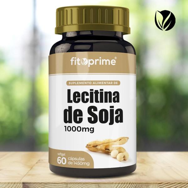 Imagem de Kit 2 Lecitina De Soja 1000Mg 60 Cápsulas Fitoprime