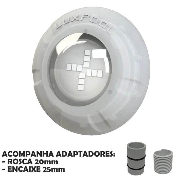 Imagem de Kit 2 Led Piscina Monocromático 9W + Central + Controle - Luxpool