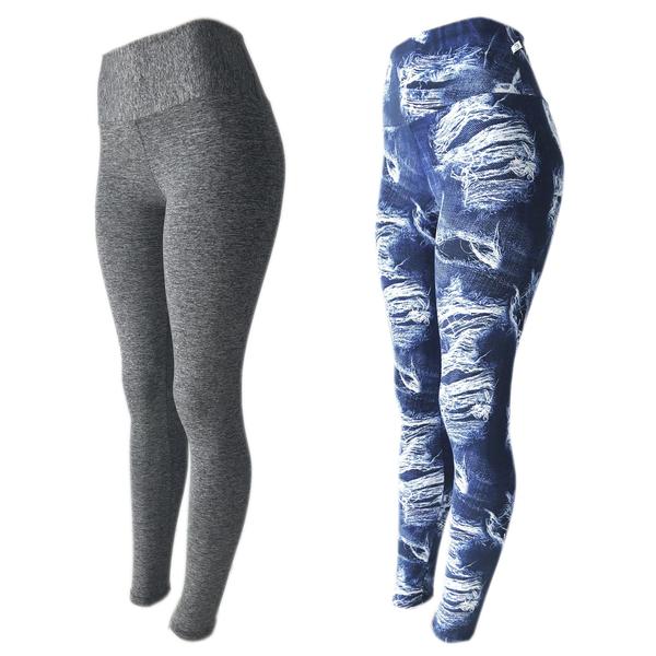 Imagem de Kit 2 Legging Suplex Plus Size G1 G2 G3 Estampada Ou Lisa Leg Academia Ginastica