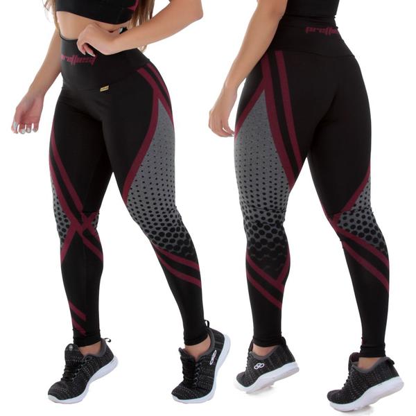 Imagem de Kit 2 leggings cós alto mescla sublimada