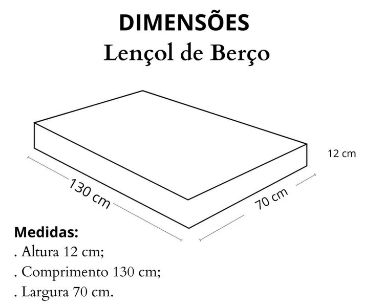 Imagem de Kit 2 Lençóis De Berço Malha 100% Algodão Com Elástico Vivaldi