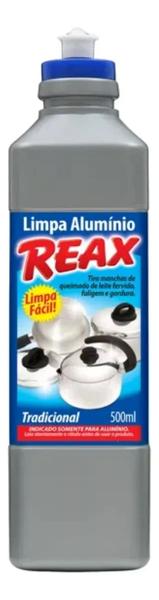 Imagem de Kit 2 Limpa Alumínio Tradicional Reax 500ml Barato