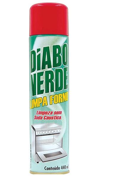 Imagem de Kit 2 Limpa Forno Aerosol Sem Soda Diabo Verde 440ml