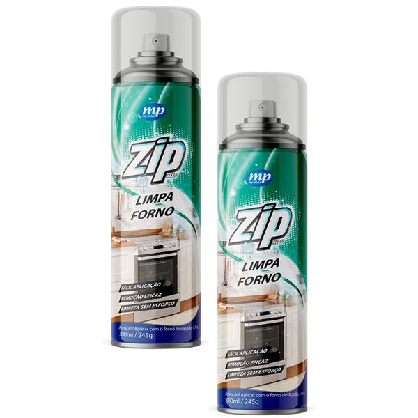 Imagem de Kit 2 Limpa Forno Remove Gordura Zip Clean 300Ml - My Place