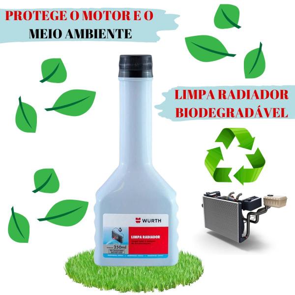 Imagem de Kit 2 Limpa Radiador Limpeza De Arrefecimento 250ml - Wurth