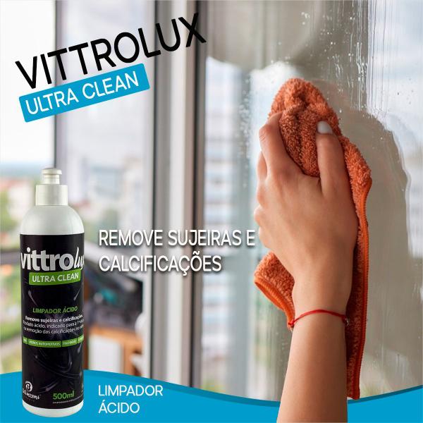 Imagem de Kit 2 Limpa Vidros Remove Manchas De Chuva Vittrolux 500ml