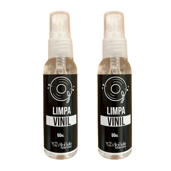 Imagem de Kit 2 Limpador Discos de Vinil 60ml Villa Belle Pocket Clean 