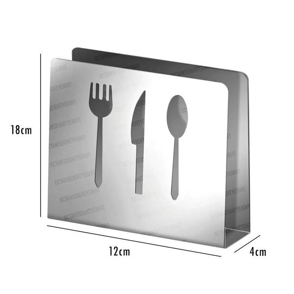 Kit 2 Lindos Porta Guardanapos Em Aço Inox - 10X12X3,5 Cm - Unyhome Imagem de Kit 2 Lindos Porta Guardanapos Em Aço Inox - 10X12X3,5 Cm