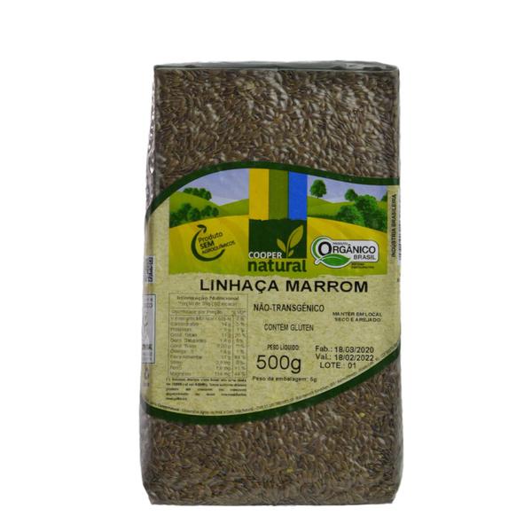 Imagem de Kit 2 Linhaça Marrom Orgânica Coopernatural 500G