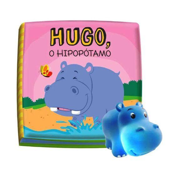Imagem de Kit 2 Livro Infantil Banho Hipopótamo e Elefante Bebe Feliz