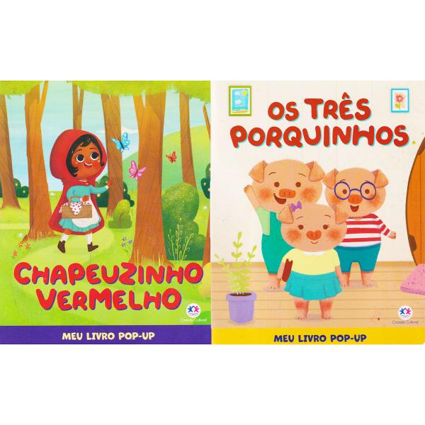 Imagem de Kit 2 Livro Infantil Contos Clássicos Fábulas Em Pop-Up - Ciranda Cultural