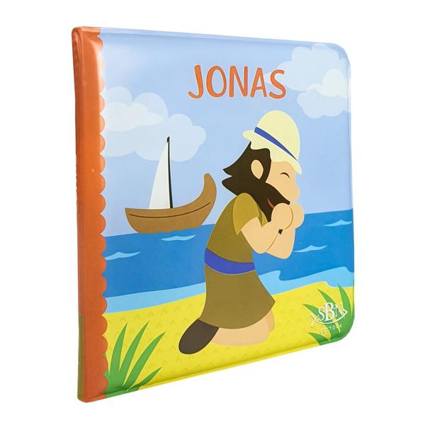 Imagem de Kit 2 Livros de Banho Bíblicos  Jonas + Davi e Golias