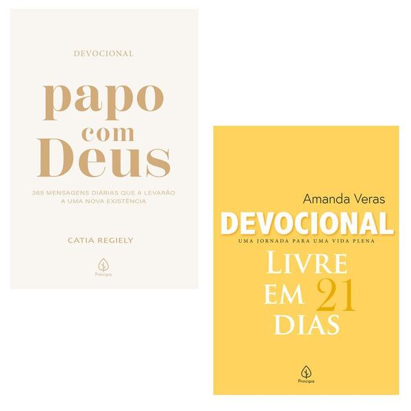 Imagem de Kit 2 livros editora principis: papo com deus + devocional livre em 21 dias