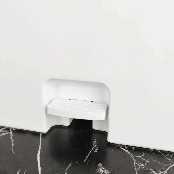 Kit 2 Lixeiras de Pedal com Aro Interno 12 Litros e 20 Litros Dupla Seletiva OU Trium Branco Imagem de Kit 2 Lixeiras de Pedal com Aro Interno 12 Litros e 20 Litros Dupla Seletiva OU Trium Branco