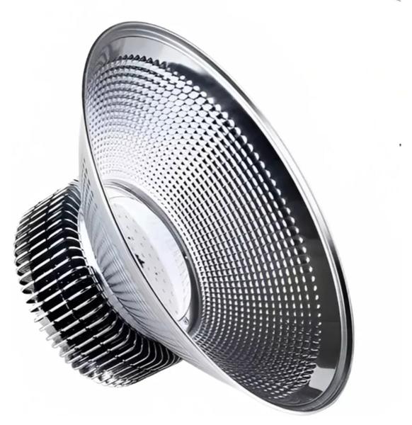 Imagem de Kit 2 Luminária Led Highbay Smd 200W Galpão Industrial  Frio 6500k Bivolt 110v-220v