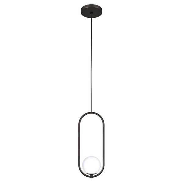 Imagem de Kit 2 Luminária Pendente Teto Lustre Arco Globo Quarto Preto