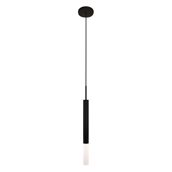 Kit 2 Luminárias Teto Pendente Tubo Difusor Balcão Preto - Singlelight Imagem de Kit 2 Luminárias Teto Pendente Tubo Difusor Balcão Preto