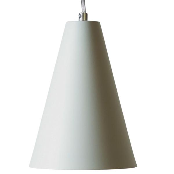 Imagem de Kit 2 Lustre Pendente Cone Branco Para Quintal