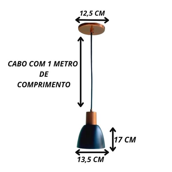 Imagem de Kit 2 Lustre Pendente Luminária Para Sala De Jantar - Eliaquim Lustres