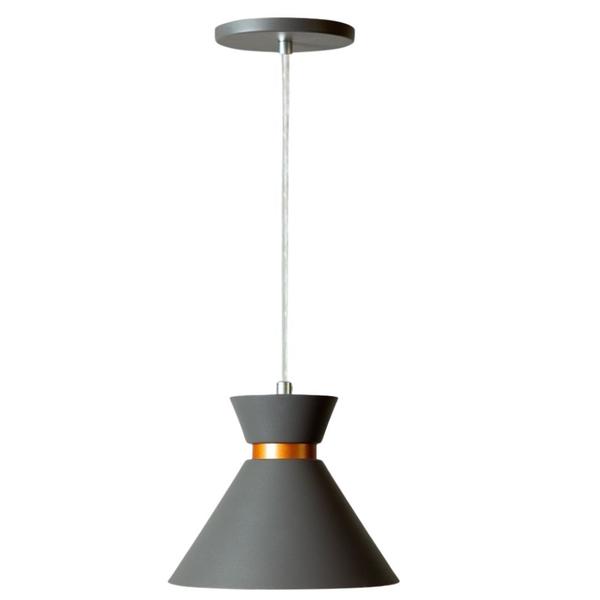 Kit 2 Lustre Pendente Mini Berlim Cinza Para Restaurante - Nova Lume Imagem de Kit 2 Lustre Pendente Mini Berlim Cinza Para Restaurante