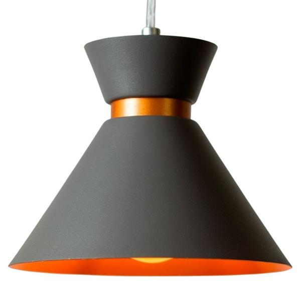 Kit 2 Lustre Pendente Mini Berlim Cinza Para Restaurante - Nova Lume Imagem de Kit 2 Lustre Pendente Mini Berlim Cinza Para Restaurante