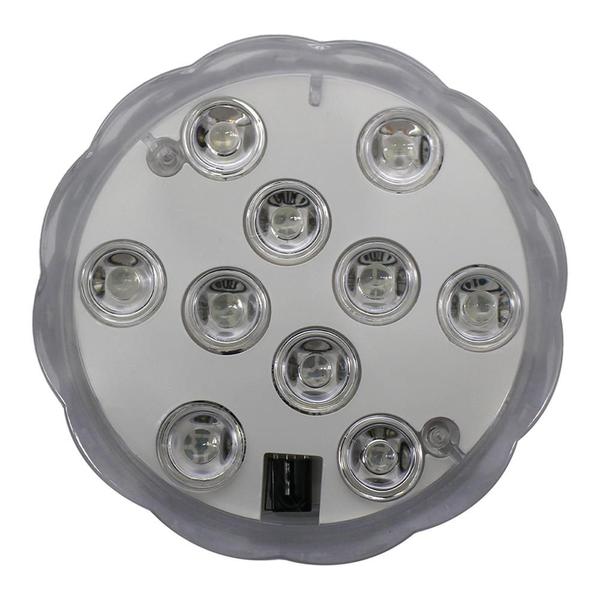 Imagem de Kit 2 Luz Led Piscina Colorida Controle Remoto Pilha Ventosa