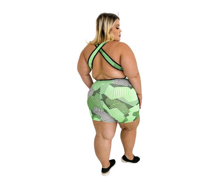 Imagem de Kit 2 Macaquinhos de Academia Plus Size Roupa Fitness