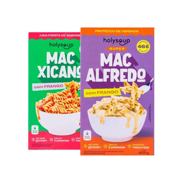 Imagem de Kit 2 Macarrão HolyMac Mac Xicano e Mac Alfredo - Holysoup