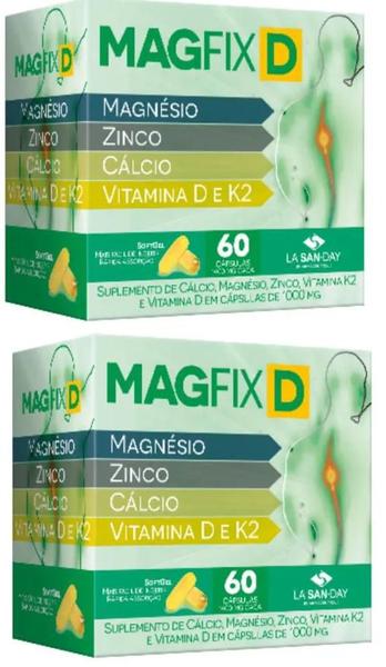 Imagem de Kit 2 Magfix D com 60Cps em Soft Gel - La San-Day