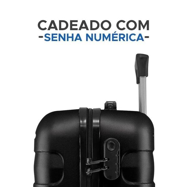 Imagem de Kit 2 Malas De Viagem 10Kg E 23Kg + Frasqueira Rodinha 360