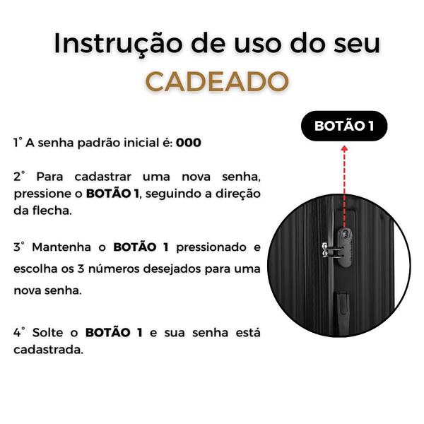 Imagem de Kit 2 Malas de Viagem Bordo Expansível 10kg p/pp rodas 360º