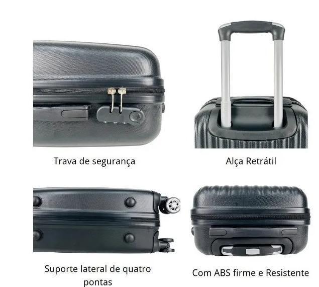 Imagem de Kit 2 Malas De Viagem De Bordo De Mão 10Kg Combinação De Cor