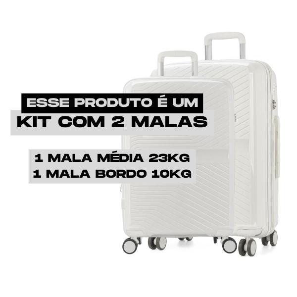 Imagem de Kit 2 Malas De Viagem Pm Polipropileno Expansiva 10Kg E 23Kg