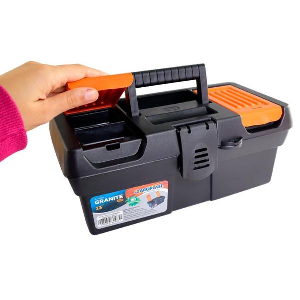 Kit 2 Maletas Caixa de Ferramentas Grande Reforçada Multiuso Organizador Resistente Cabe Makita Parafusadeira Eletricist - ArqPlast Imagem de Kit 2 Maletas Caixa de Ferramentas Grande Reforçada Multiuso Organizador Resistente Cabe Makita Parafusadeira Eletricist