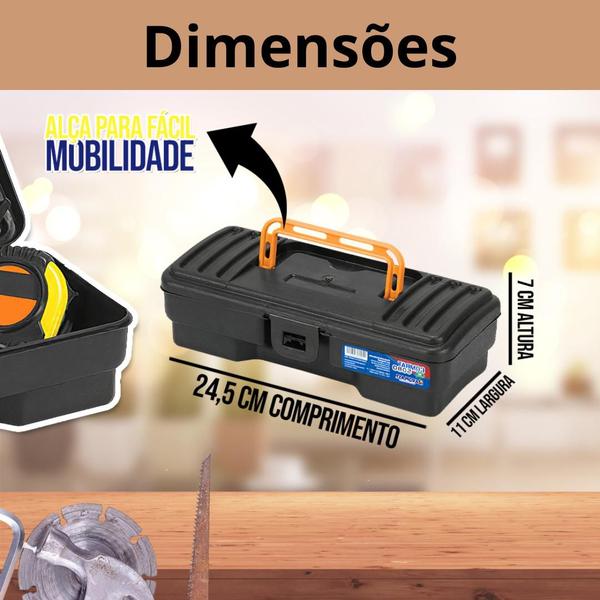 Kit 2 Maletas Caixa de Ferramentas Grande Reforçada Multiuso Organizador Resistente Cabe Makita Parafusadeira Eletricist - ArqPlast Imagem de Kit 2 Maletas Caixa de Ferramentas Grande Reforçada Multiuso Organizador Resistente Cabe Makita Parafusadeira Eletricist
