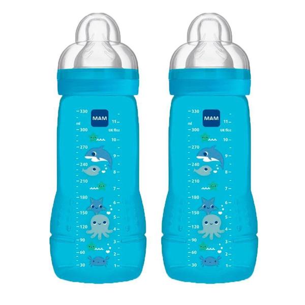 Imagem de Kit 2 Mamadeira Mam Easy Active - 330Ml (4+ Meses)