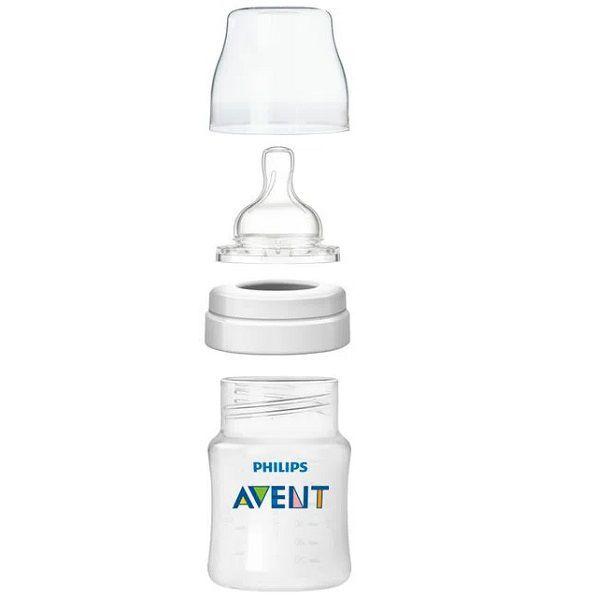 Imagem de Kit 2 Mamadeiras ANTI-COLIC Transp 125/260ML+Bico Nº 4-Avent